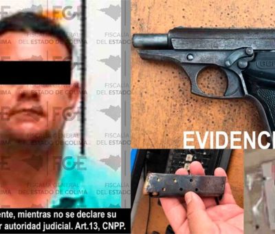 Detiene a individuo por delitos contra la salud y violación a la Ley Federal de Armas de Fuego y Explosivos