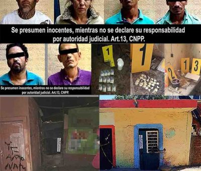 Seis detenidos por narcomenudeo en la capital