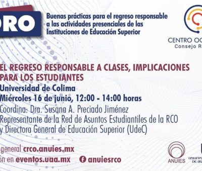 Reflexionarán universidades de occidente sobre regreso responsable a las actividades presenciales