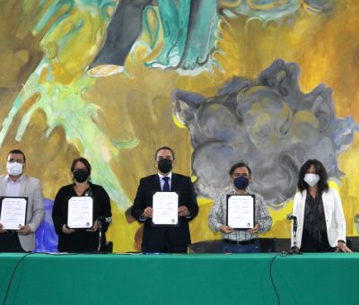 Firman convenio de colaboración UdeC y Memoria Histórica y Cultural de México