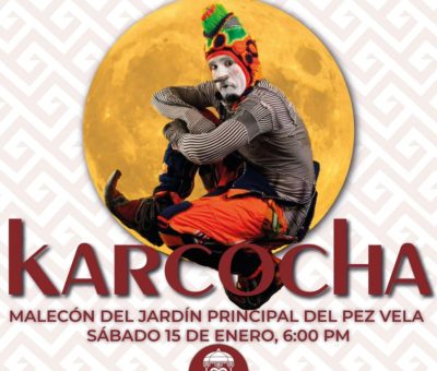 Este sábado, Manzanillo recibe a “Karcocha” el arlequín chileno que ha recorrido el mundo