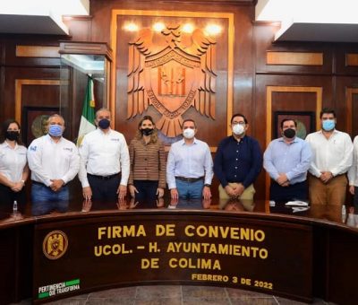 Ayuntamiento de Colima trabajará de la mano con la Universidad de Colima