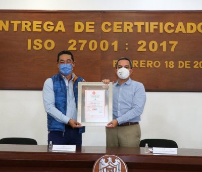Certifican a la UdeC por buen manejo de la información