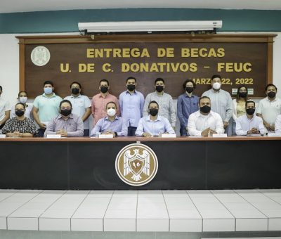 Becan UdeC, FEUC y empresarios a doce futuros ingenieros topógrafos geomáticos