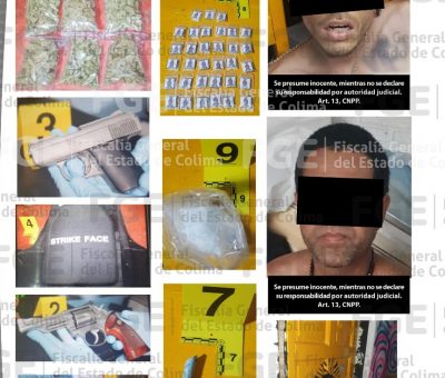 En cateo Caen dos, aseguran armas de fuego y drogas