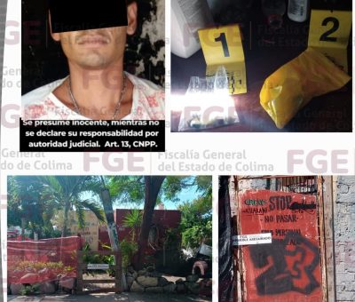 En Colima, FGE detiene a un hombre durante cateo
