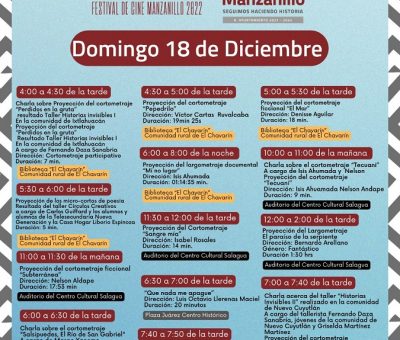 El Ayuntamiento presenta este fin de semana, el Festival de Cine Manzanillo