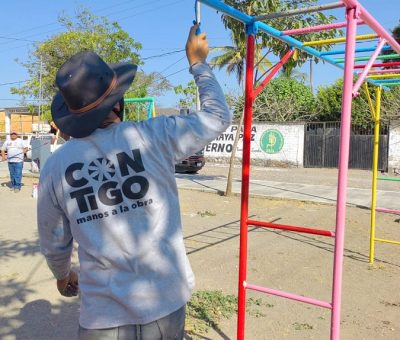 Ayuntamiento de Colima lleva brigada de servicios públicos a Los Ortices 