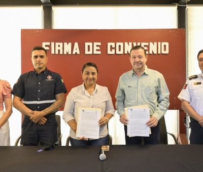 Ayuntamientos, de Manzanillo y Cihuatlán firman convenio de colaboración para la Protección Civil