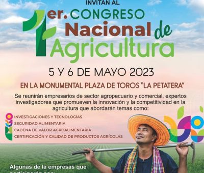 Promoverá la innovación el Primer Congreso Nacional de Agricultura