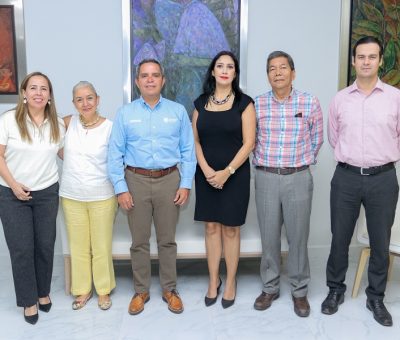 Visita al rector nueva titular del INE en Colima