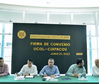 Firman convenio UdeC y CIAPACOV para mejorar manejo del agua en el estado