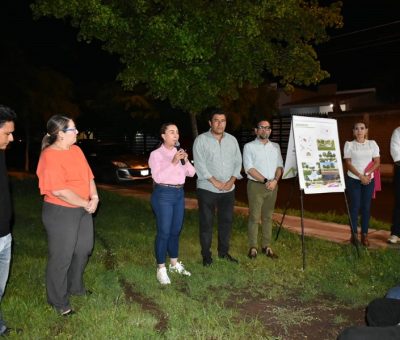 Anuncia Tey rehabilitación del parque público en colonia Vista Bugambilias