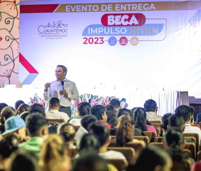 Entregan 400 becas Impulso joven, en Cuauhtémoc