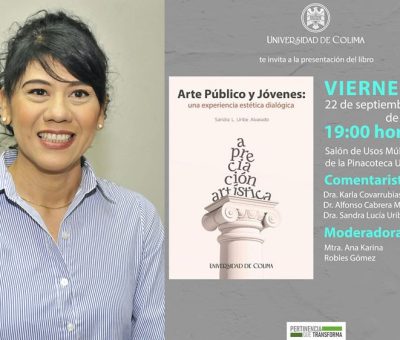 Presentarán libro sobre arte público y jóvenes, de Sandra Uribe