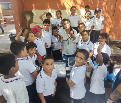 Enseñan a niños y niñas de Tecomán cómo cuidar el medio ambiente
