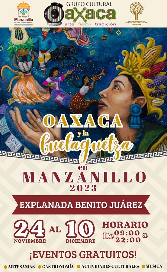 Ayuntamiento presentará a Oaxaca y la Guelaguetza en el centro de Manzanillo