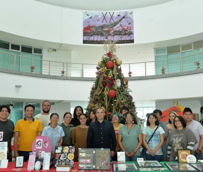 Continúa expo-venta navideña de estudiantes de Artes Visuales de la UdeC
