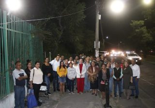 Entrega Tey Gutiérrez la rehabilitación del alumbrado público en Av. Tecnológico