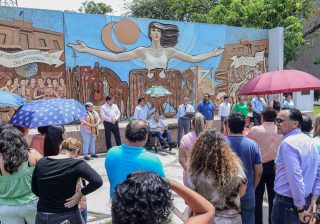 Revitalizan el mural “La Universidad”