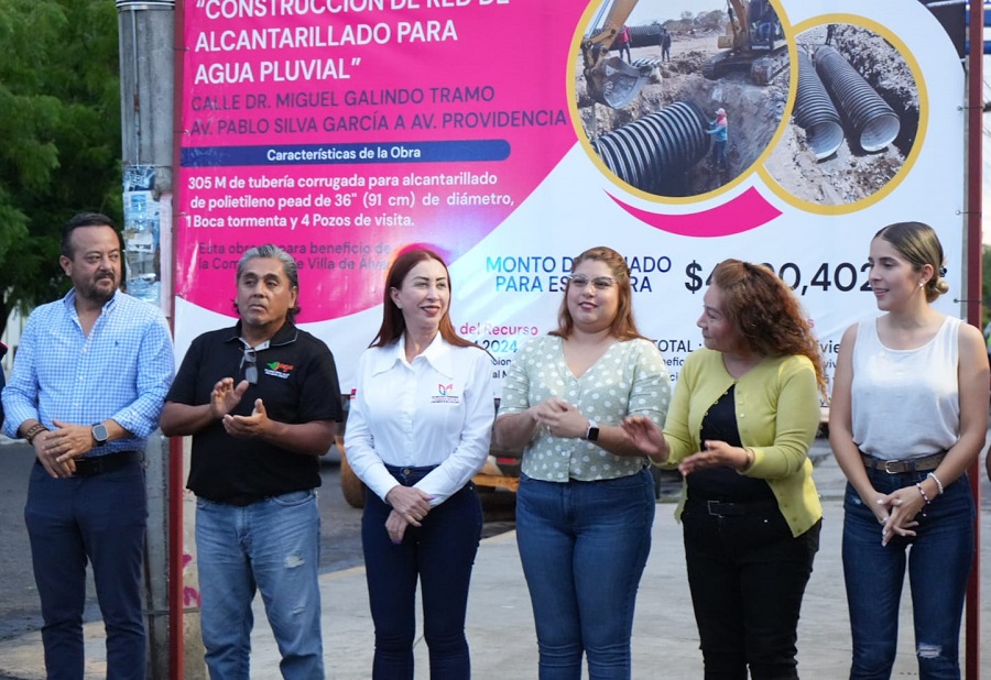 Inicia Tey construcción de nuevo colector pluvial